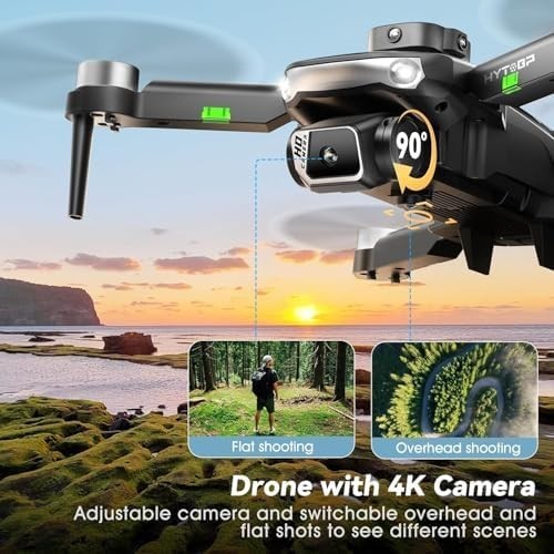 Foldable 1080P HD Camera Drone with 5G Wi-Fi, Brushless Motor & 3 Batteries
