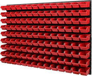 Wall Mounted Peg Board Garage Storage Bins Workshop Organizer Rack