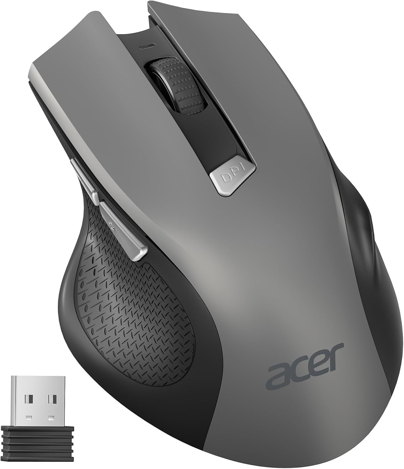 Ergonomic Wireless Mouse 2.4GHz 6-Button Adjustable DPI for Laptop PC