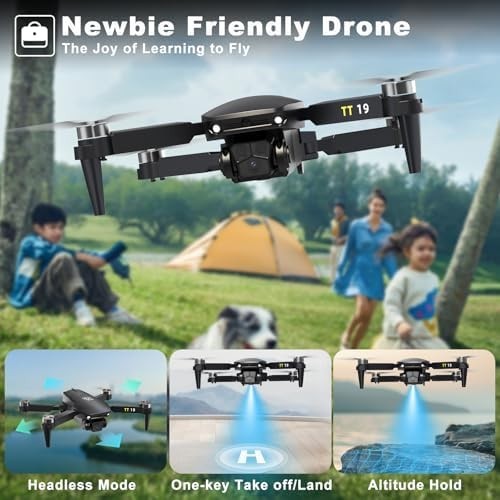 1080P HD Foldable Drone w/ Brushless Motor Obstacle Avoidance 3D Flip Quadcopter