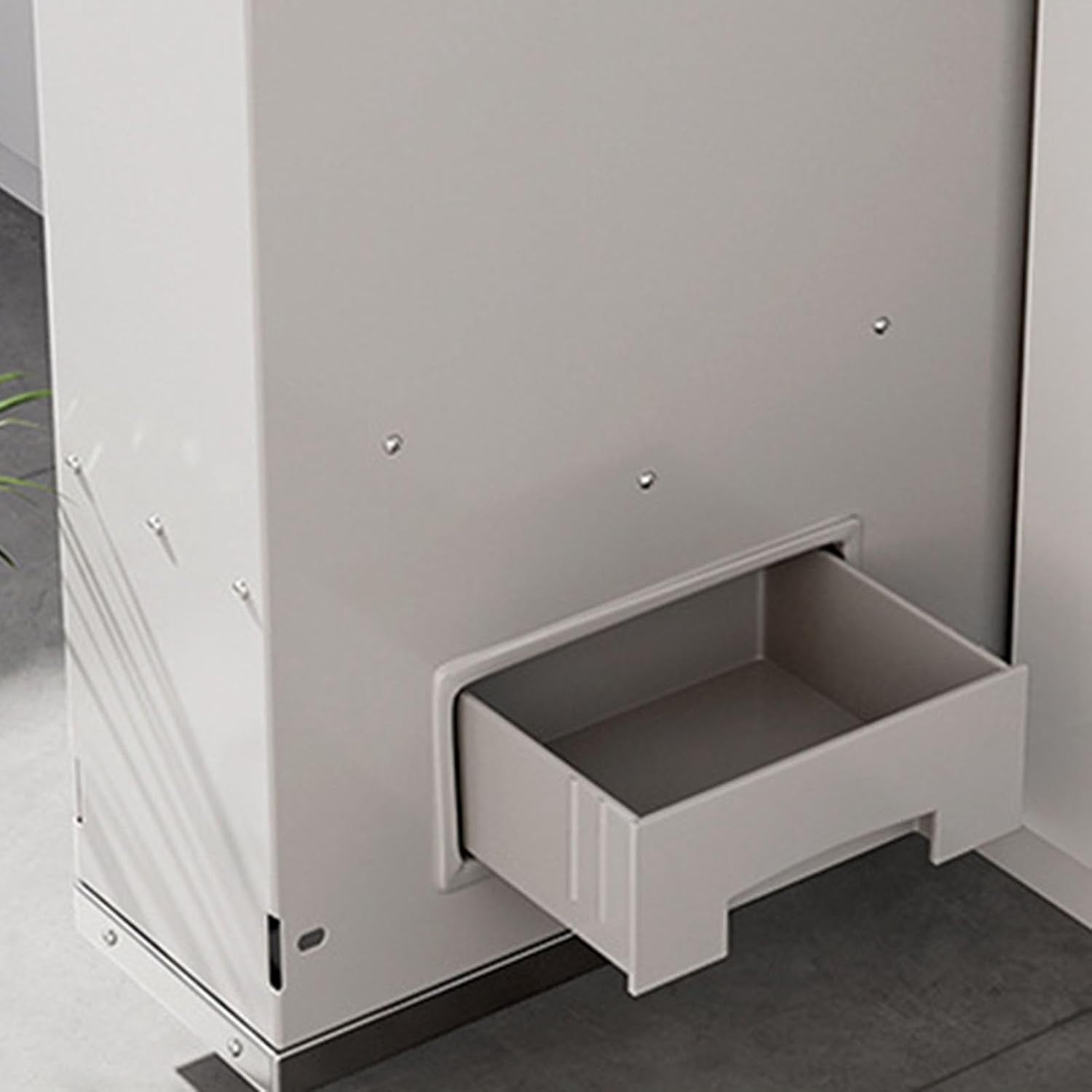 Stainless Steel Pull Out Rice Dispenser Cabinet 55x46x15cm
