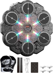9 Speed Music Punching Wall Pad LED Interactive Home Boxing Fitness Trainer