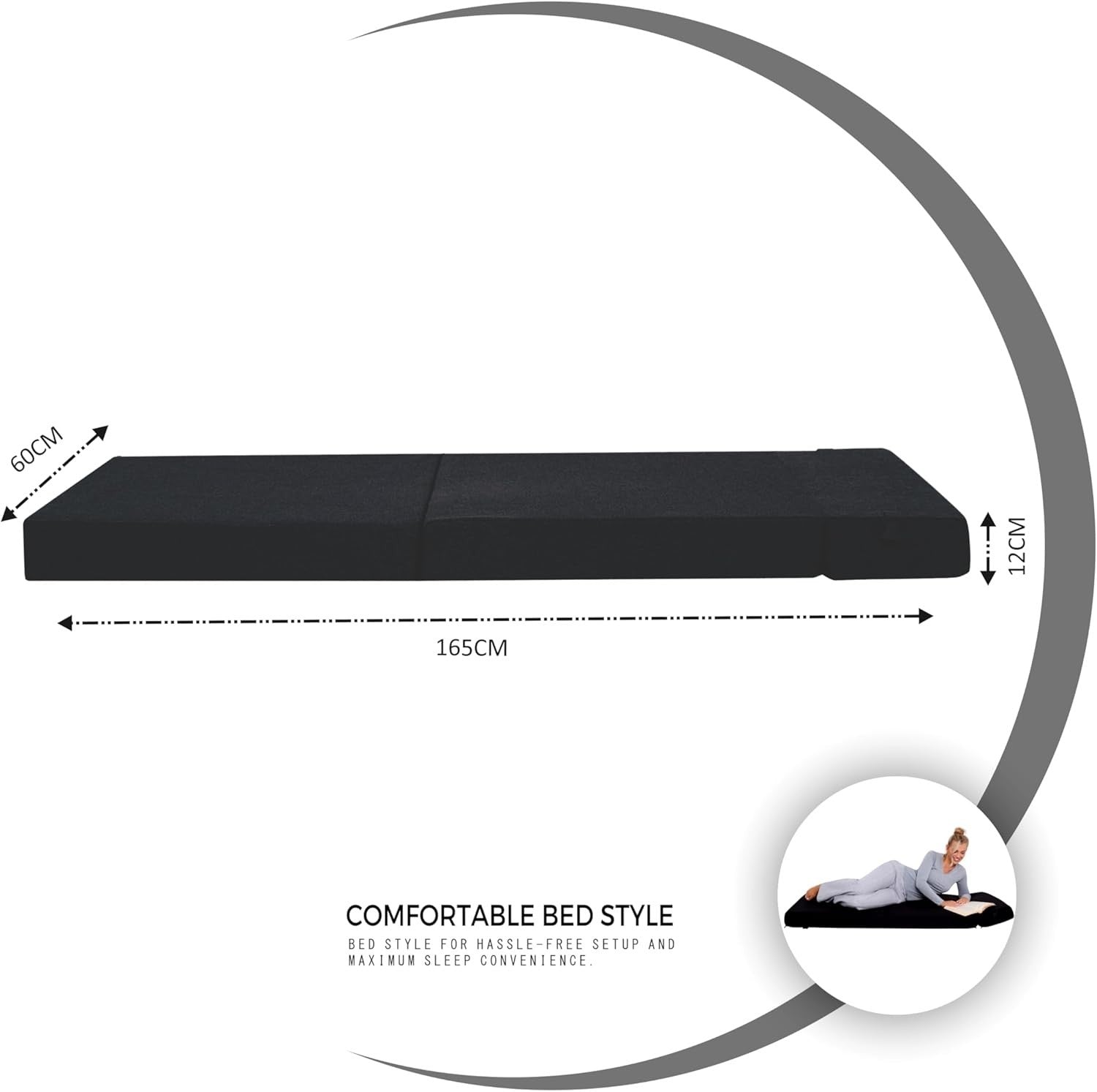 Fold Out Z Bed Chair Mattress Sofa Futon Guest Single Seat Kids Adult