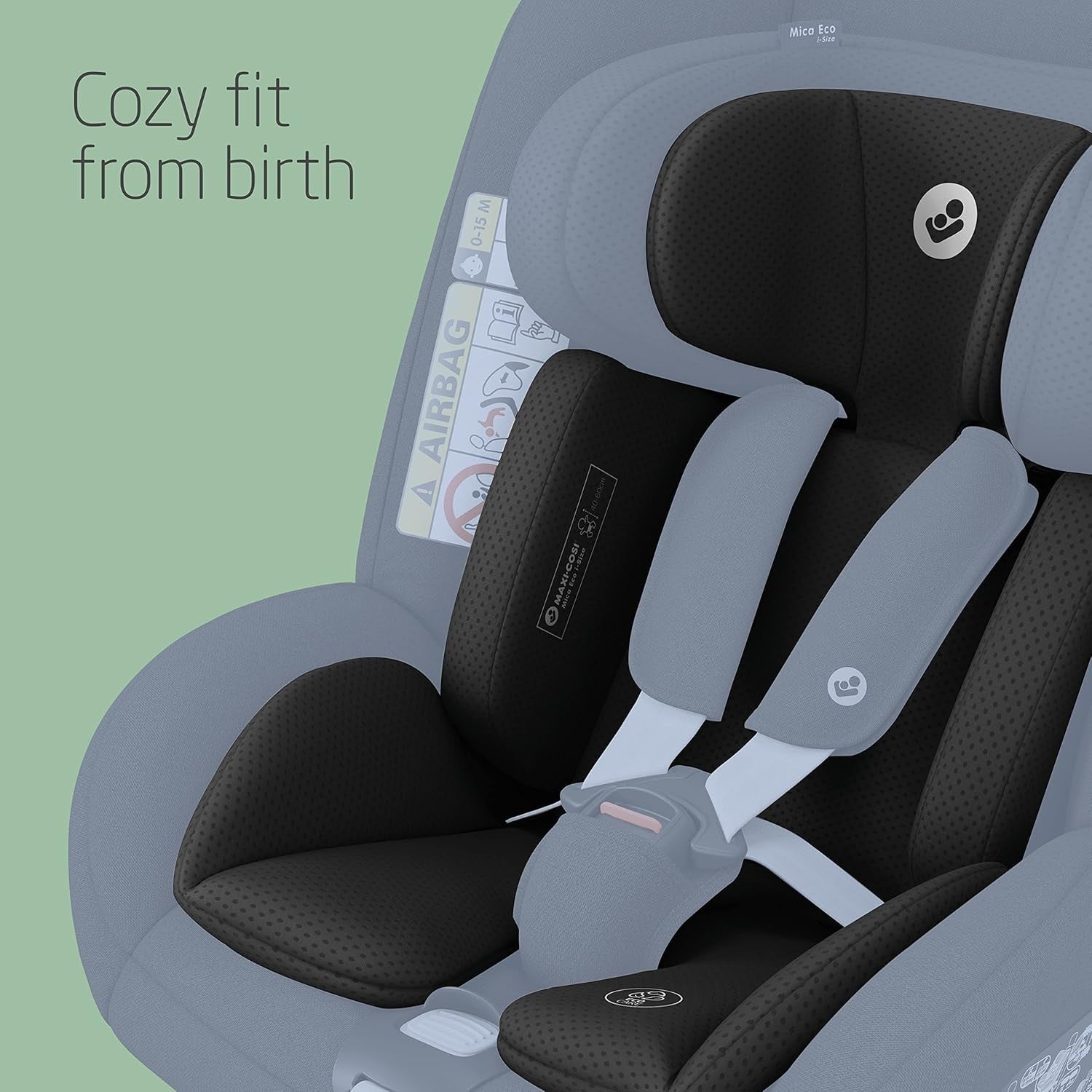 Newborn Car Seat Insert 0–3 Months 40–60cm Soft Eco Washable Inlay