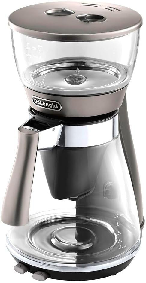 1800W Filter Coffee Maker 10 Cup Drip Brewer Clear Plastic Design Easy-Use
