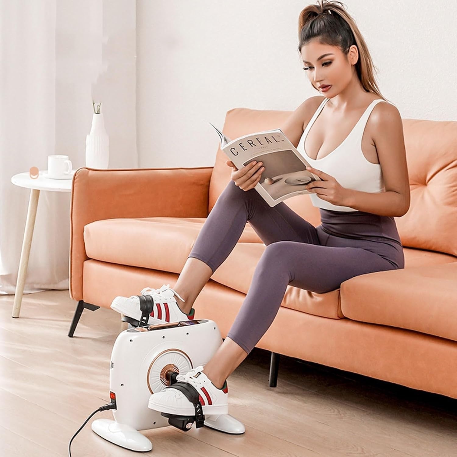 Intelligent Electric Pedal Exerciser 12 Speed Under Desk Rehab Bike