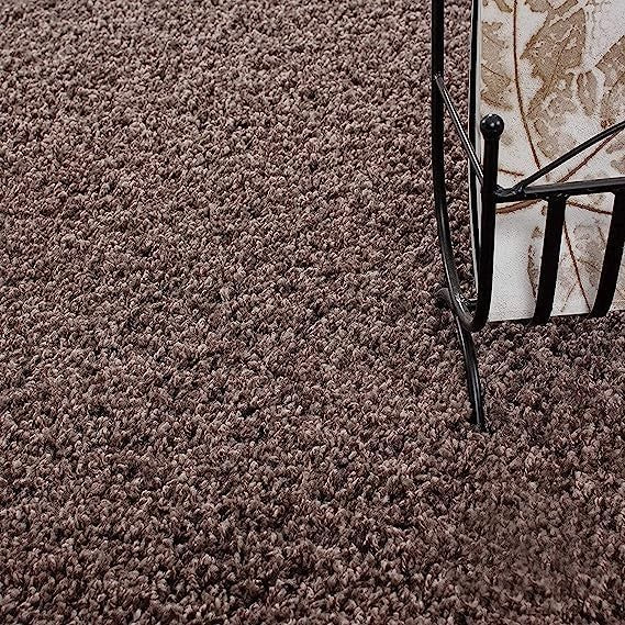 Extra Large Shaggy Rug 160x230cm 5cm Thick Soft High Pile Taupe Carpet