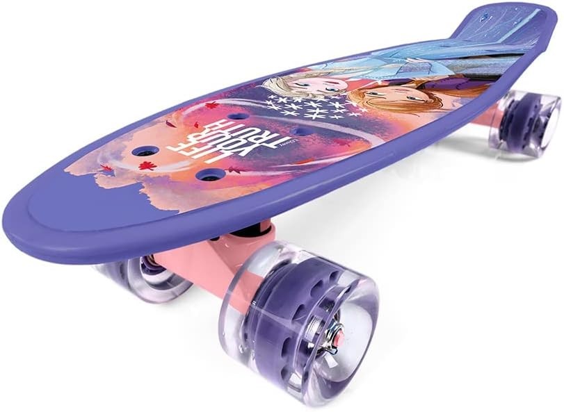 Frozen Skateboard for Kids & Adults with PU Wheels 55cm Deck