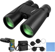 12x42 High Power Binoculars HD Waterproof Fogproof for Bird Watching Travel