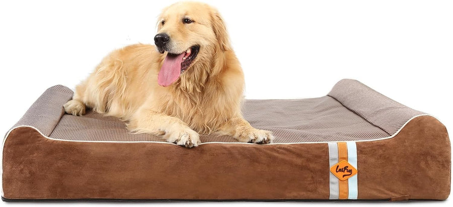 XL Orthopedic Memory Foam Dog Bed 50x36x10in Washable