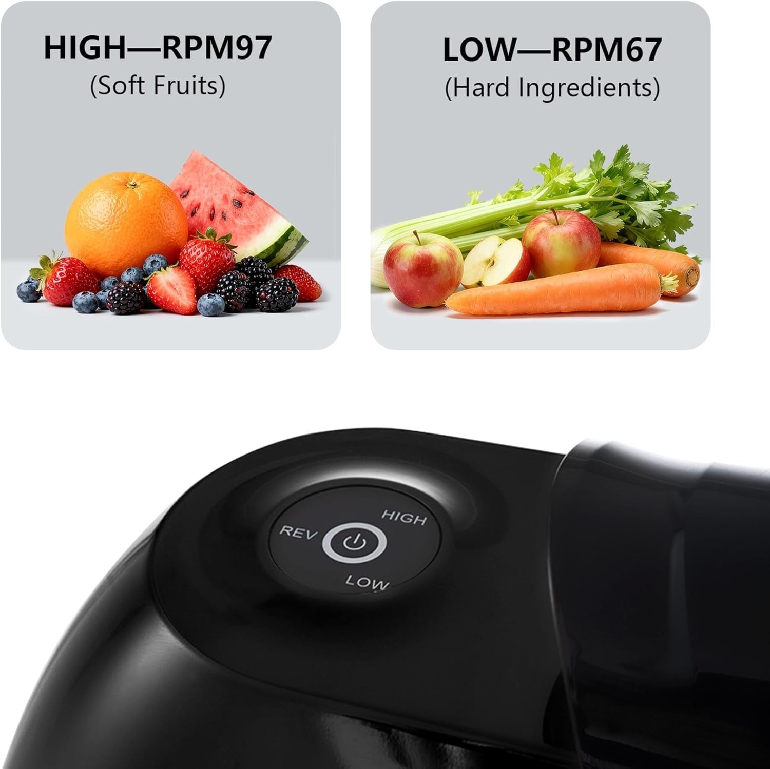 Cold Press Juicer Slow Masticating BPA Free High Yield Quiet Touch