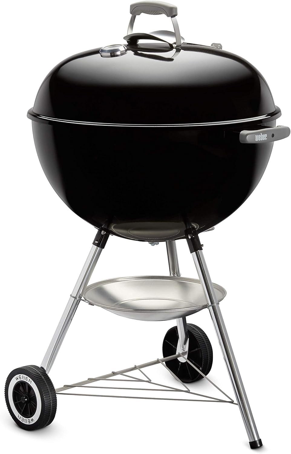 Classic Charcoal Kettle BBQ Grill 57cm | Enamel Lid, Thermometer & Wheels