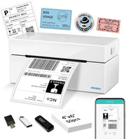 4x6 Bluetooth Thermal Shipping Label Printer White