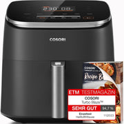 6L Digital Air Fryer 230°C Wide Temp 9 Functions Quiet Fast Energy Saving