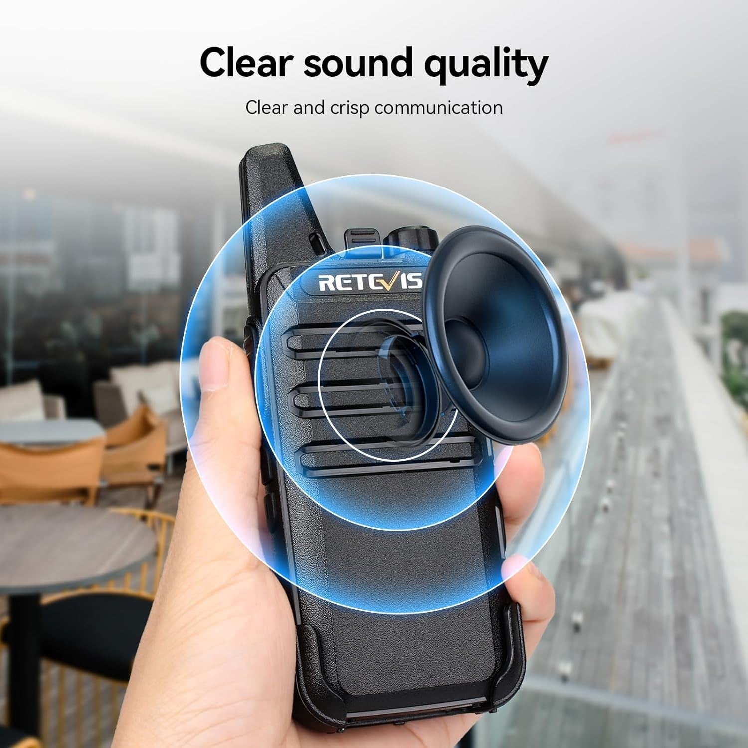 Mini Rechargeable Walkie Talkies VOX PMR446 Portable Radio 4 Pack