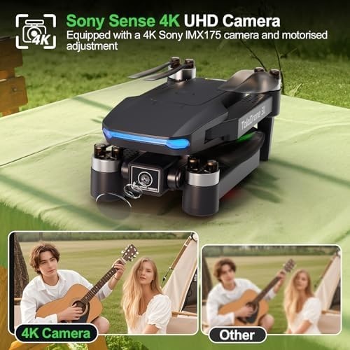 4K GPS Drone with Camera, Brushless Motor, Auto Return & Follow Me