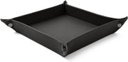 Leather Valet Tray Anthracite Grey – Desk Organiser for Keys, Coins & Jewellery
