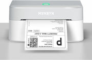White Bluetooth Thermal Shipping Label Printer 4x6 72ppm Small Biz