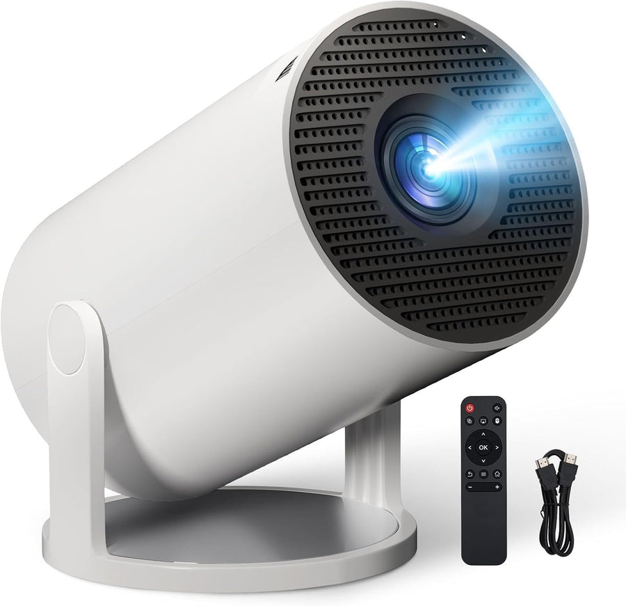 4K Mini Projector 1080P WiFi 6 Bluetooth 5.4 Android Portable
