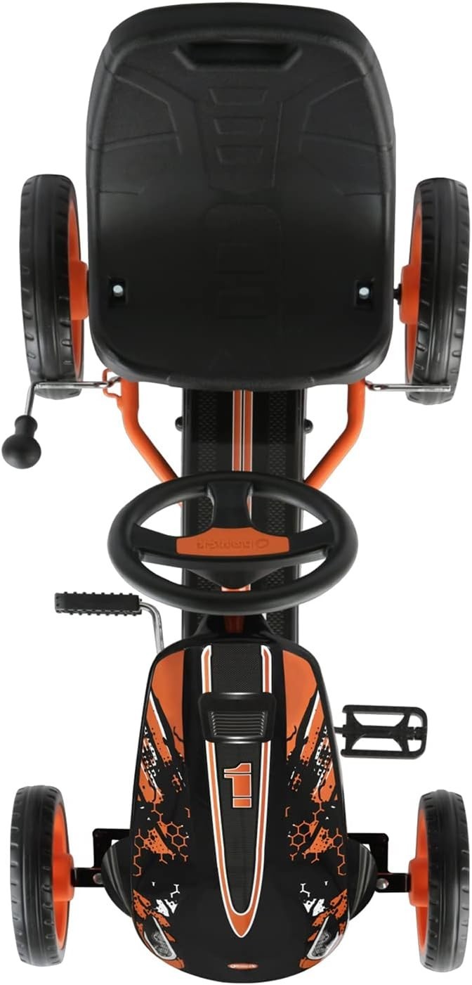Kids Pedal Go Kart Ride On Racing Car EVA Tyres Handbrake Seat 50kg
