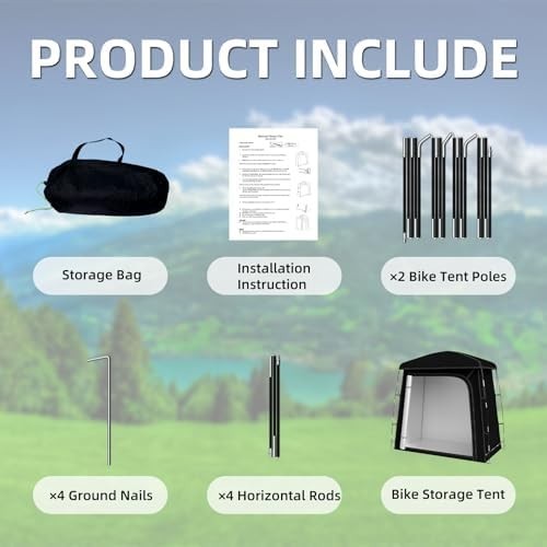 Waterproof Bike Storage Tent 200x100x190cm Outdoor Bicycle Shed