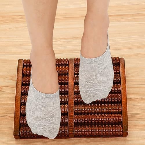 Wooden Foot Massage Roller Acupressure Plantar Fasciitis Relief