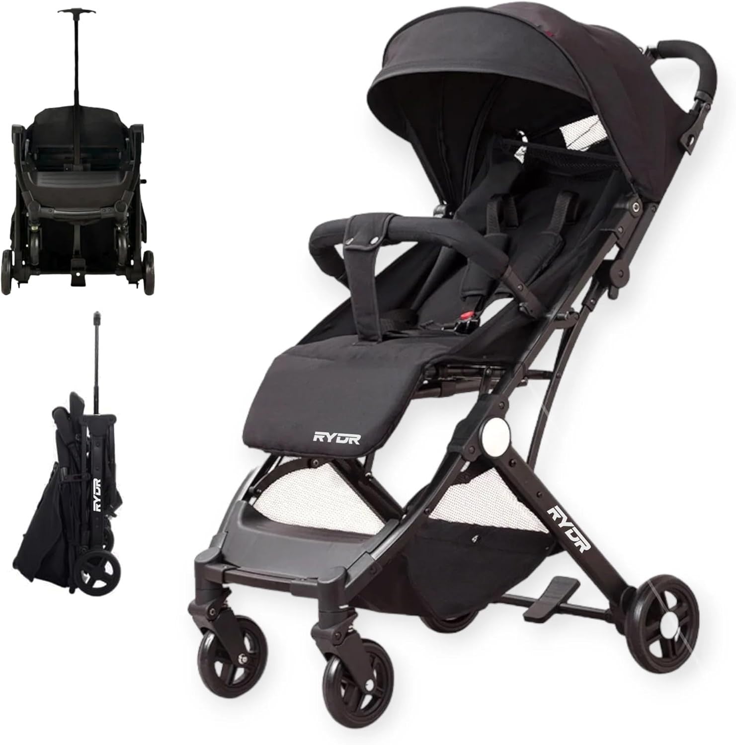 Ultra Compact Travel Pushchair 0–3 Years, One-Hand Fold, Cabin Size
