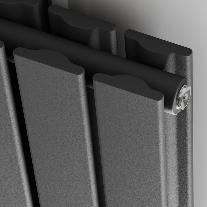 Vertical Anthracite Grey Radiator 1600x475mm Double Panel High Heat Output