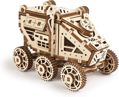 Wooden Mars Rover 3D Puzzle Kit – Mini Space Buggy DIY Model for Kids & Adults