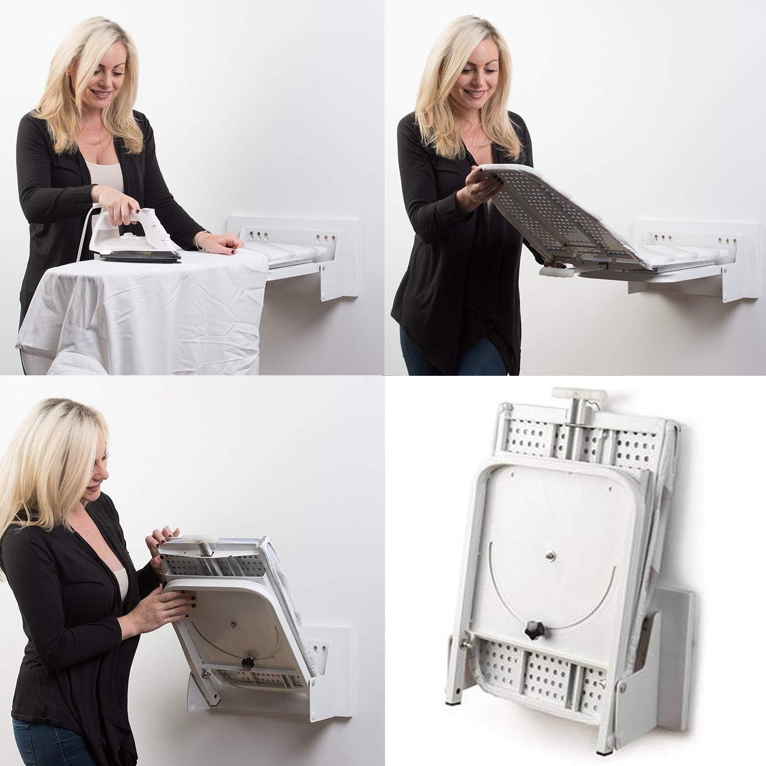 Wall Mounted Folding Ironing Board 95x33cm Heat Resistant Swivel