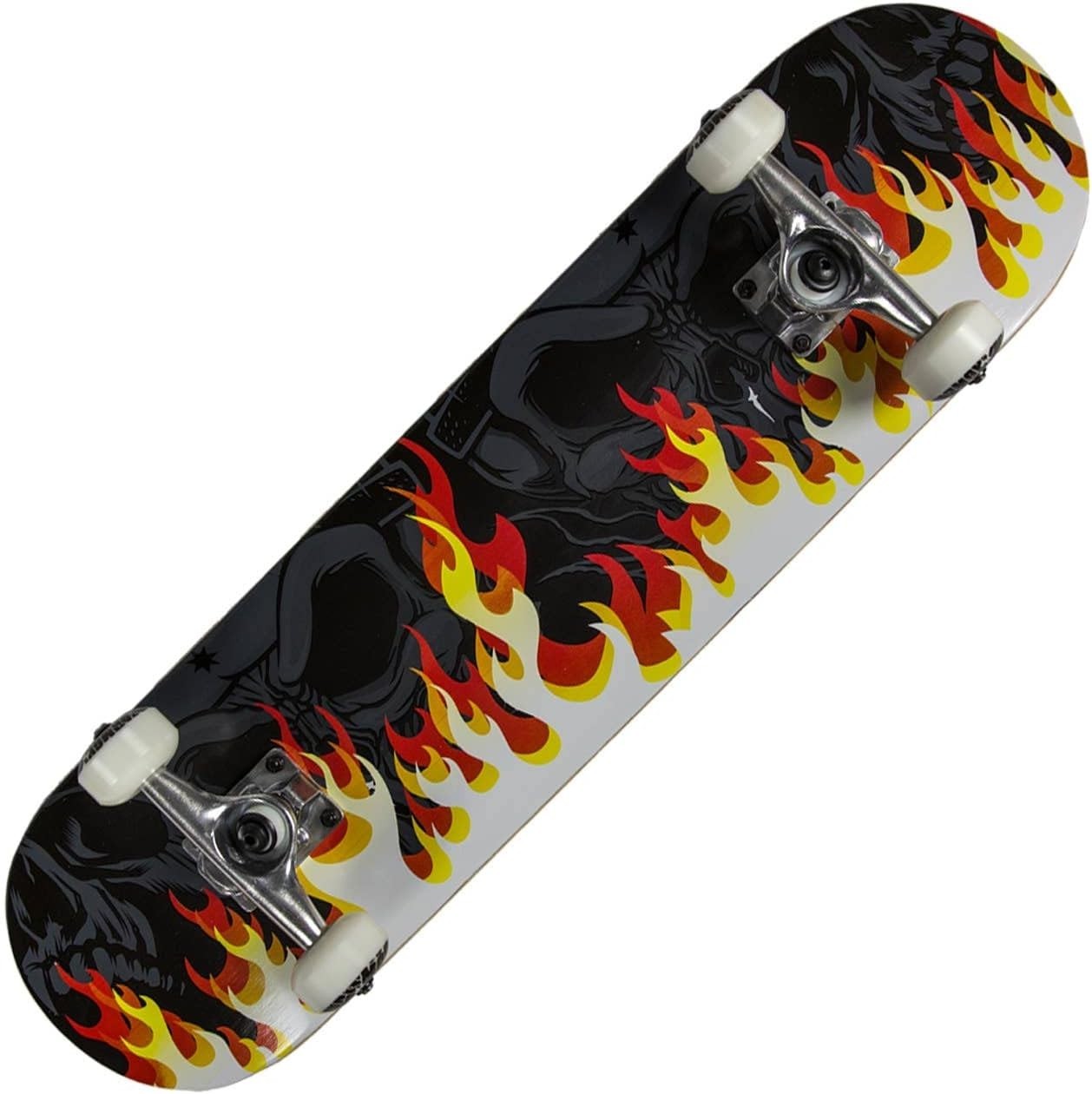 31" Beginner Skateboard Double-Kick Maple Deck 54mm PU Wheels