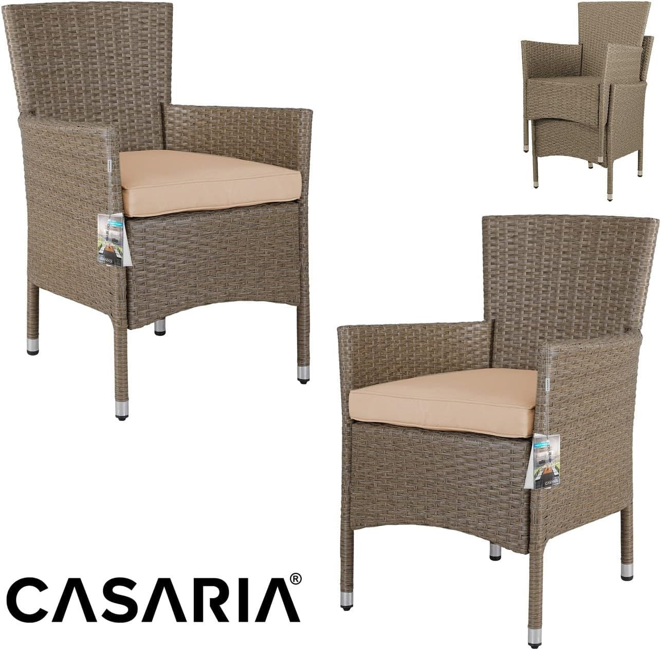 Weatherproof 8-Person Polyrattan Garden Corner Dining Set with Cushions