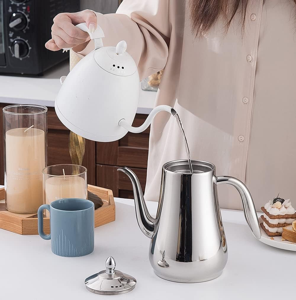 Stainless Steel Teapot 1.75L Infuser Loose Leaf Tea Coffee Server