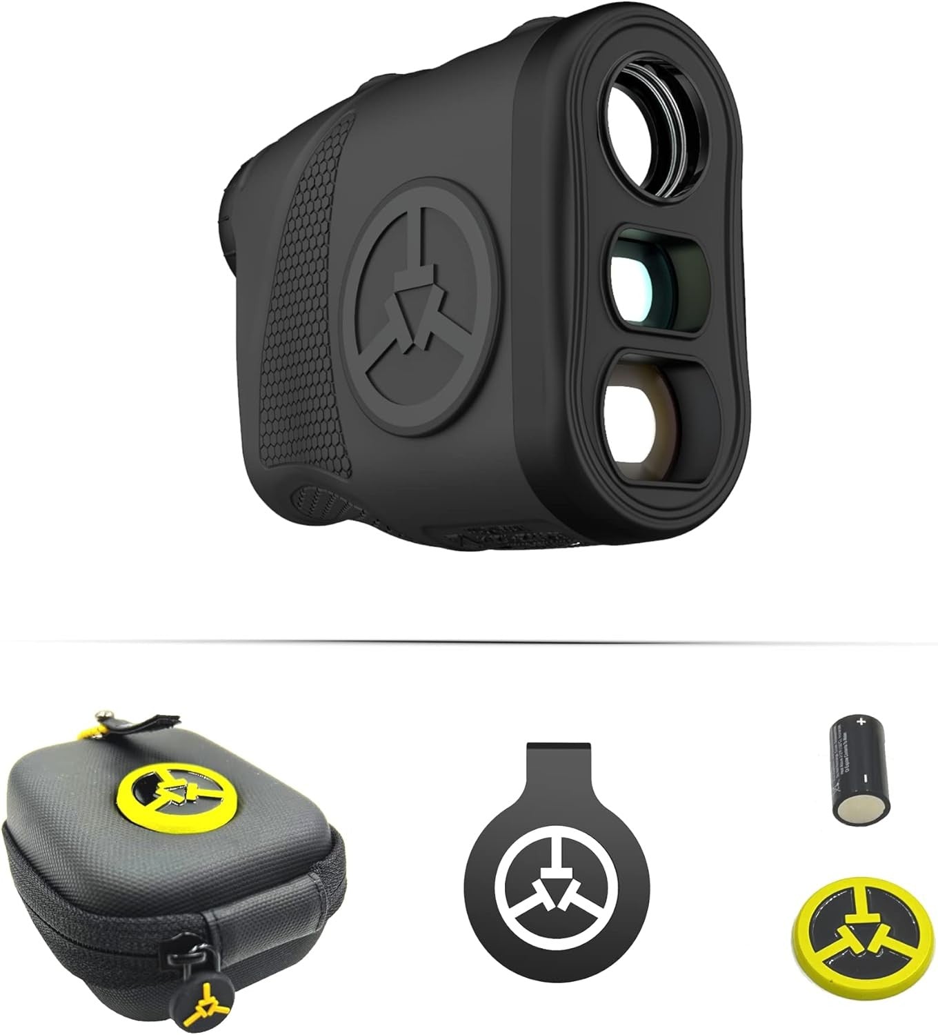 Golf Rangefinder with Slope Flag Lock Magnetic Holder Laser 1200 Yards