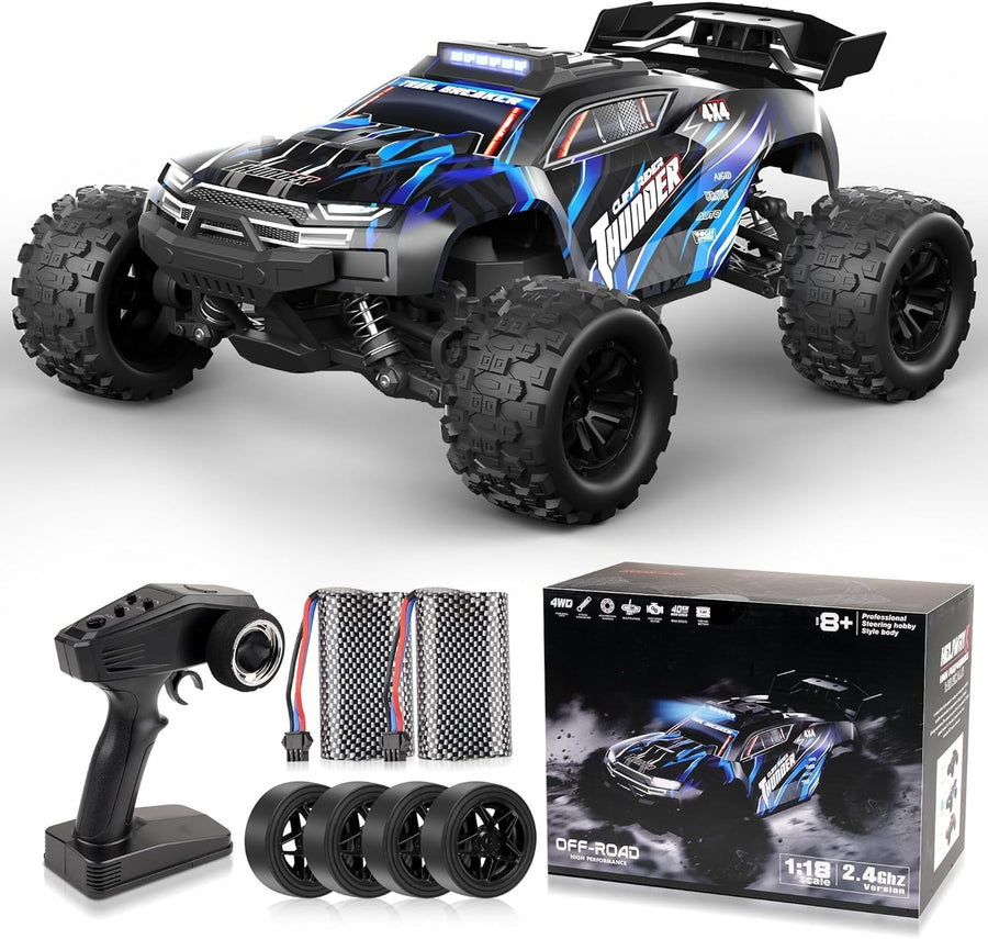 1:18 RC Car 40KM/H 4WD Off-Road Drift Truck – Dual Battery Fast Remote Car
