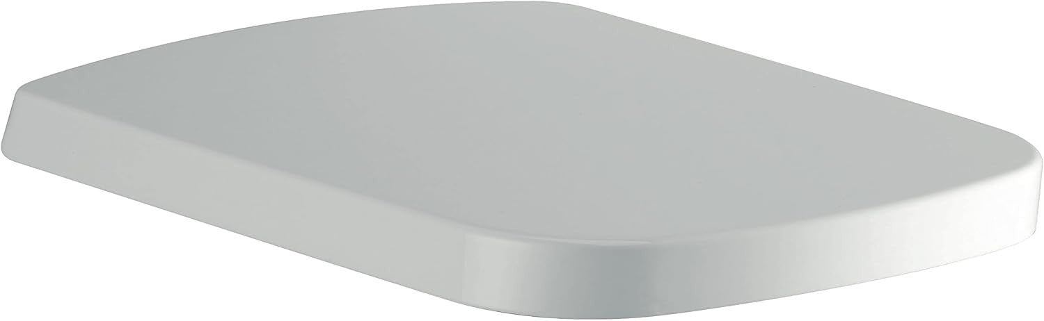 Soft Close Toilet Seat Wrapover Square Duroplast White 45x35cm Steel Hinge
