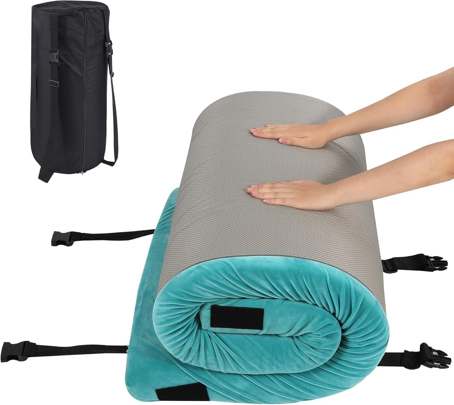 Foldable Memory Foam Camping Mattress Portable Sleeping Pad with Zipper Cover