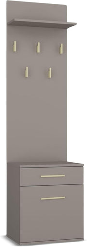 Modern Clay Double Wardrobe with Hooks, Drawers & Shoe Storage 180cm