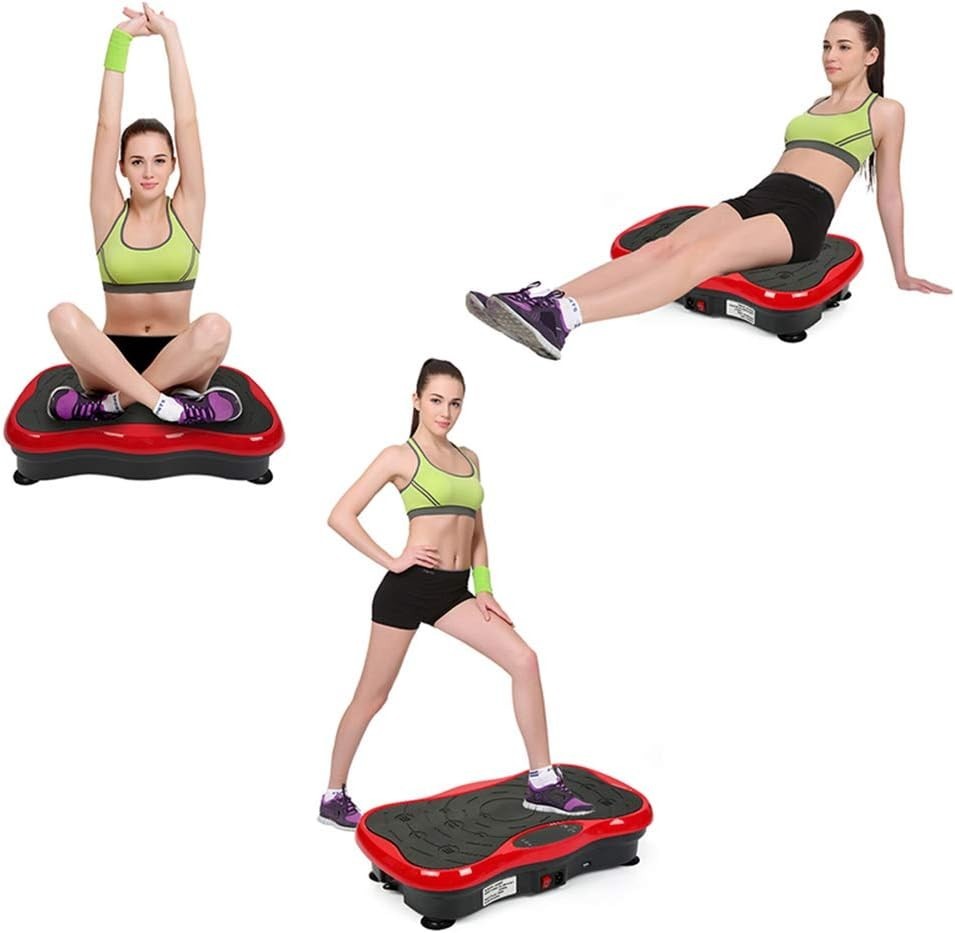 Portable Vibration Plate Massager Bluetooth Remote Home Fitness 264lb