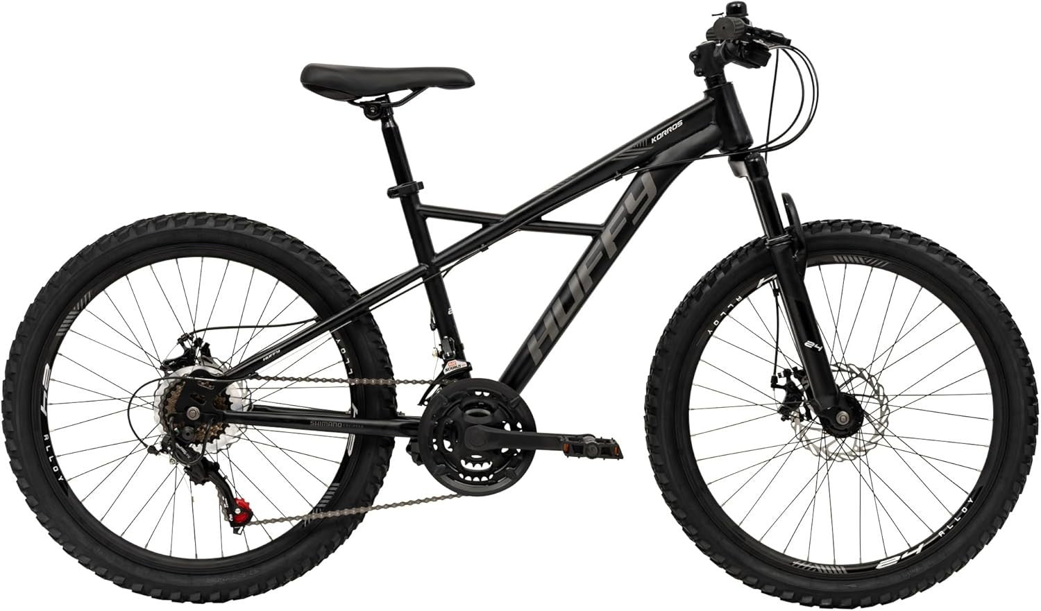 24" Youth Mountain Bike 21-Speed Hardtail MTB Shimano Gears Front Suspension
