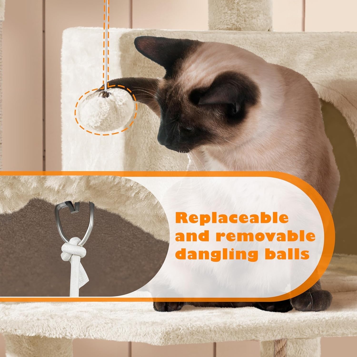 179cm Cat Tree Tower Multi Level Scratching Post Indoor Climber Condo