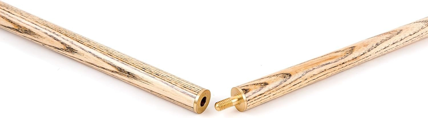 Ash Snooker Pool Cue 57" Centre Joint 9.5mm Tip Soft Case