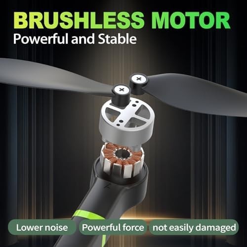 Foldable 4K Mini Drone with Brushless Motor, Optical Flow, 3D Flips RC Quadcopte