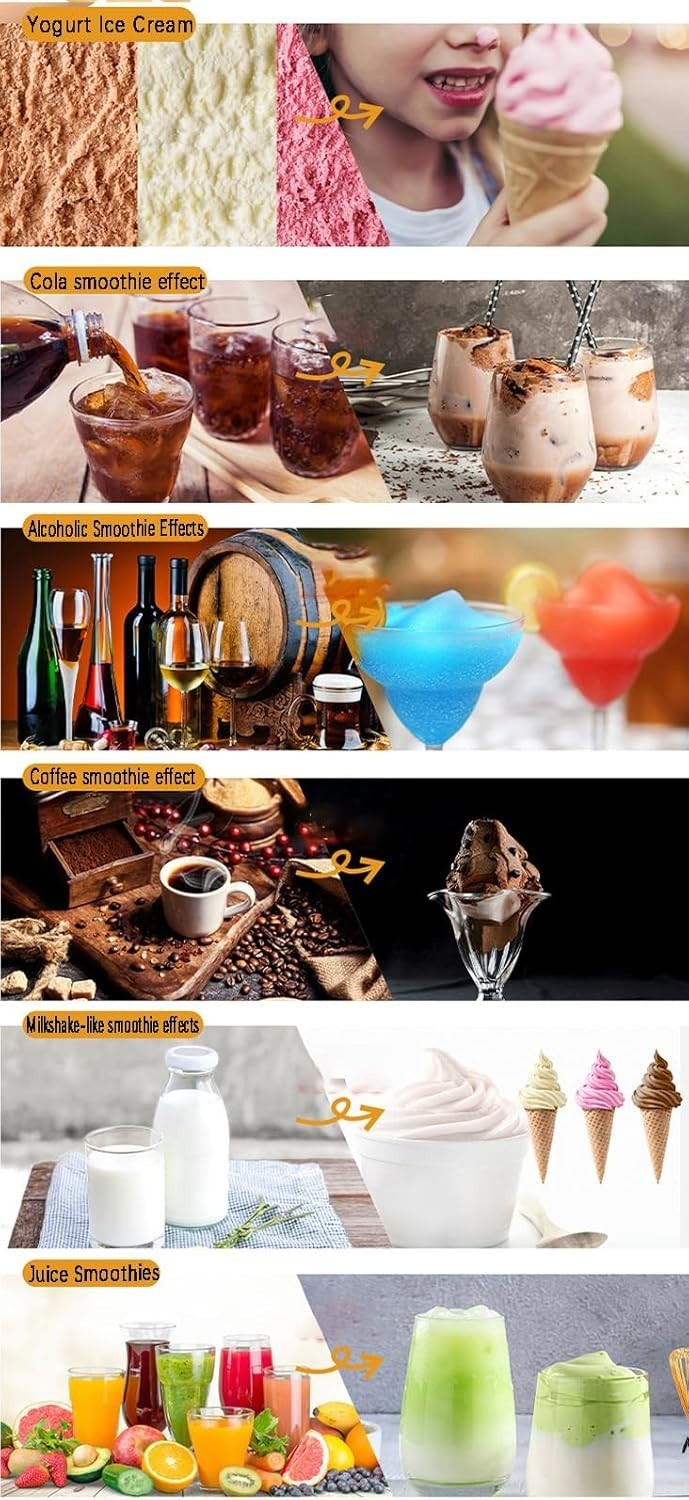 Slushie Machine Frozen Drink Maker 2L Auto Clean Fast Cooling 5 Presets