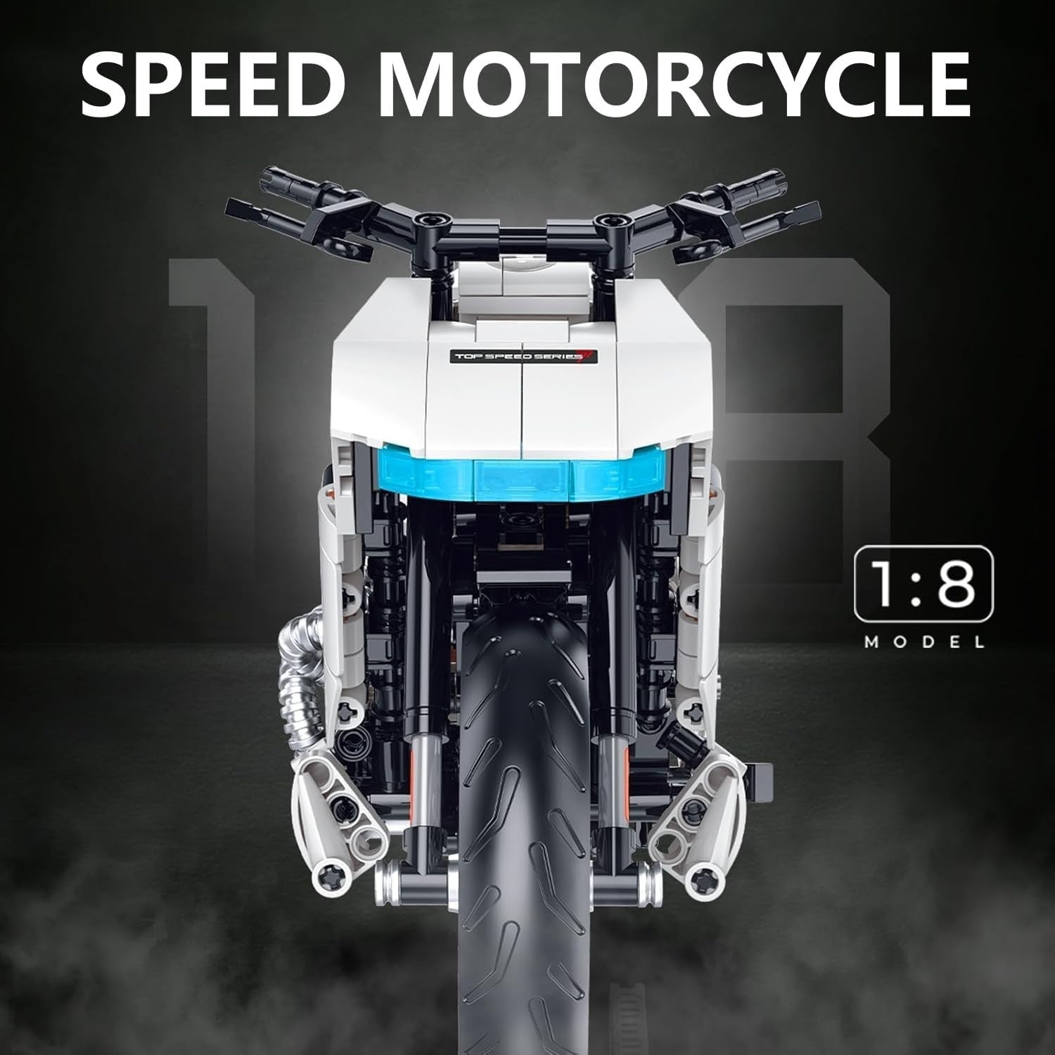 545 PCS Realistic Adventure Touring Motorcycle Model with Full Instructions