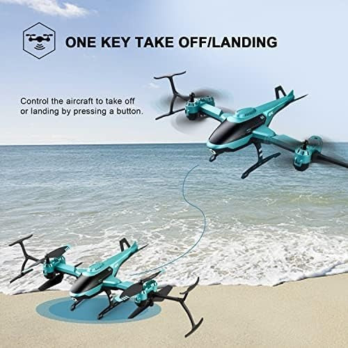 Mini Drone with 1080p Camera, RC Helicopter with 2 Batteries, Altitude Hold Toy