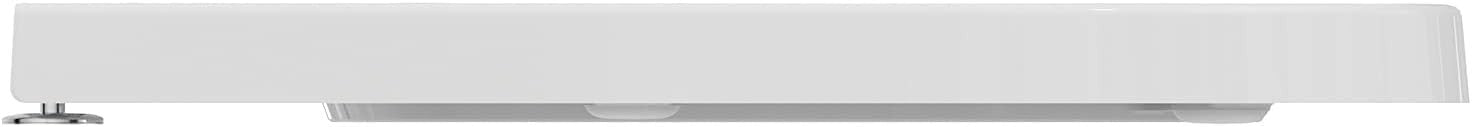 Oval Toilet Seat White Duroplast Blend Curve Removable Metal Hinges