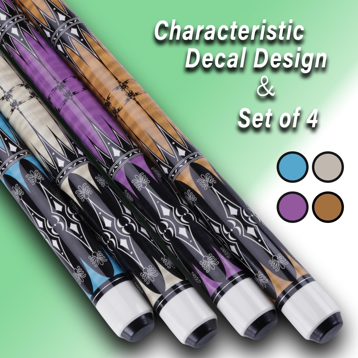 13mm 58 Inch 2 Piece Maple Pool Cue 19oz 20oz Billiard Stick