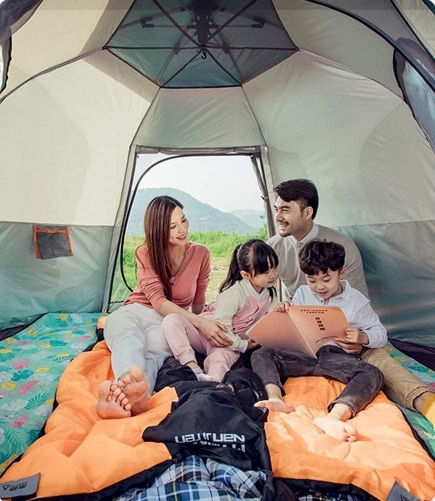 4-6 Person Pop Up Camping Tent Waterproof Instant Cabin Hexagon