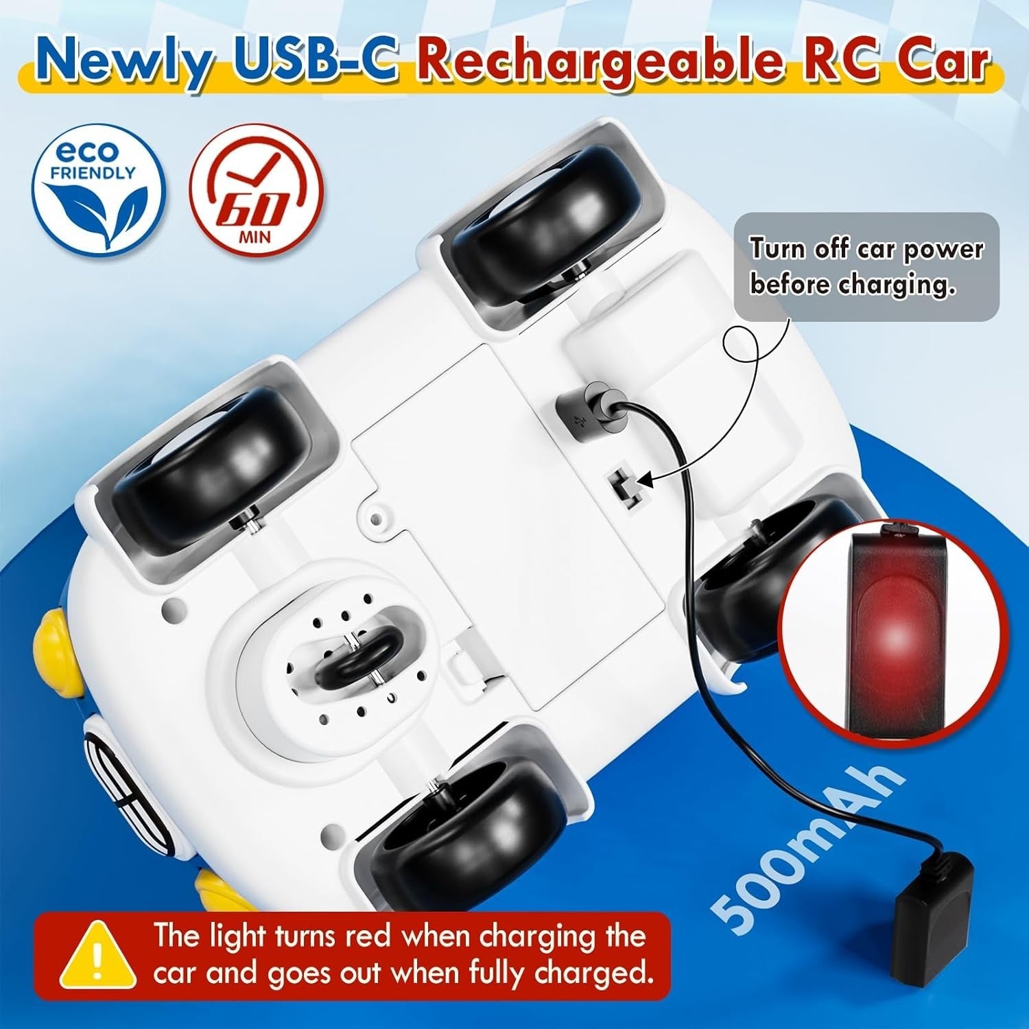 Toddler RC Police Car & Fire Truck Toy Set Lights Sounds Gift Kids 2–4